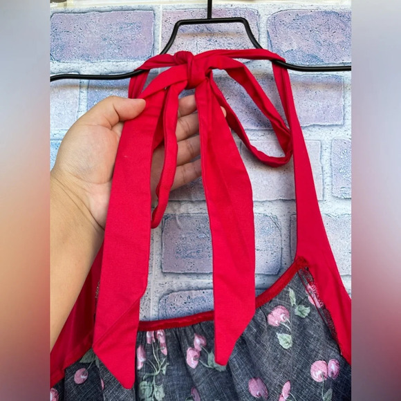 Pinup Couture Cherry Halter Dress size large - Picture 13 of 16